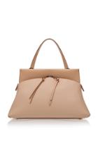 Agnona Calf And Snake Shoulder Bag