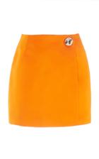 Moda Operandi Christopher Kane Dome Satin Mini Wrap Skirt Size: 38