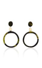 Moda Operandi Dinosaur Designs Sand Hoop Drop Earrings