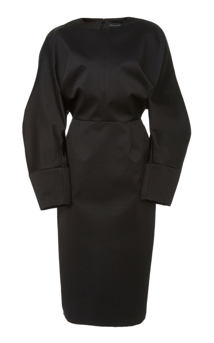 Sally Lapointe Bonded Satin Dolman Dress