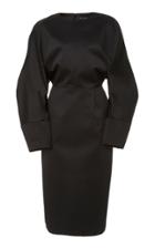 Sally Lapointe Bonded Satin Dolman Dress