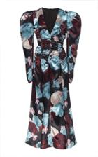 Erdem Annalee Floral Satin Dress