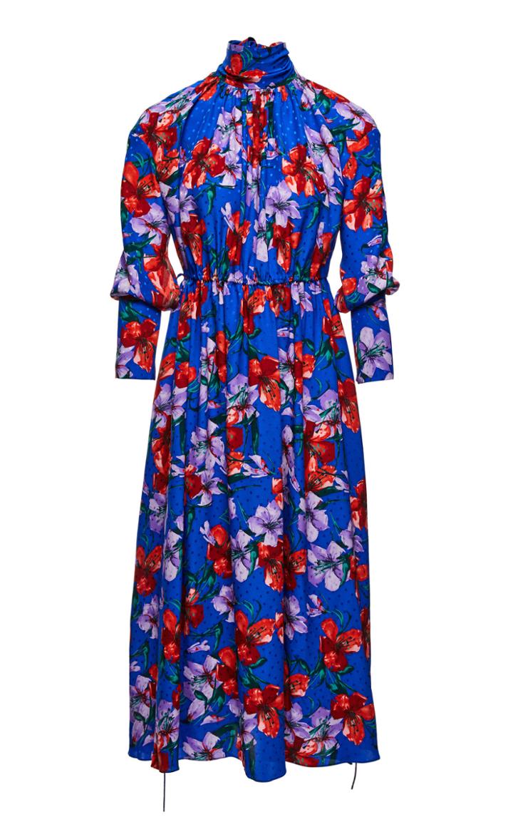 Magda Butrym Viseu Silk Mock-neck Dress