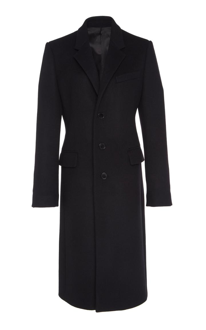 Paco Rabanne Wool Longline Coat