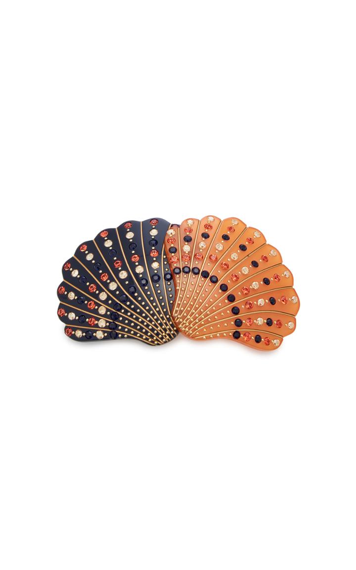 Mc Davidian Two-tone Crystal-embellished Acetate Hairclip