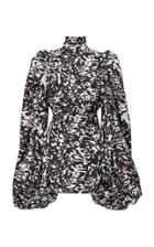 The Attico Animal-print Jacquard Mini Dress