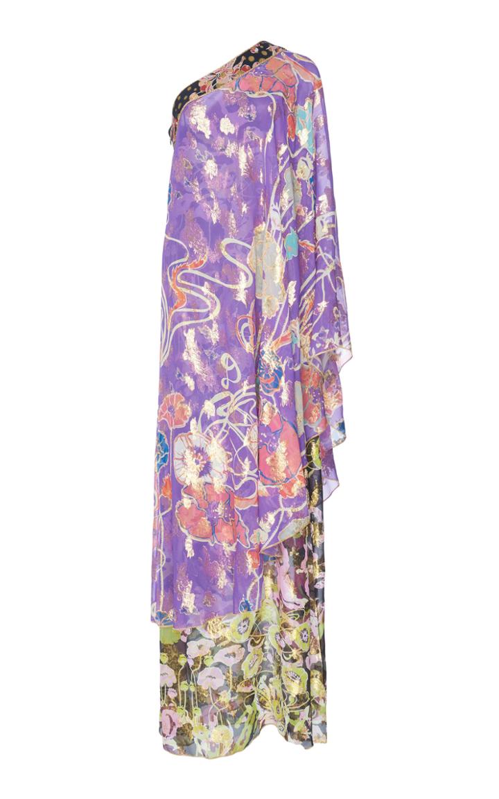 Dundas One Shoulder Draped Gown