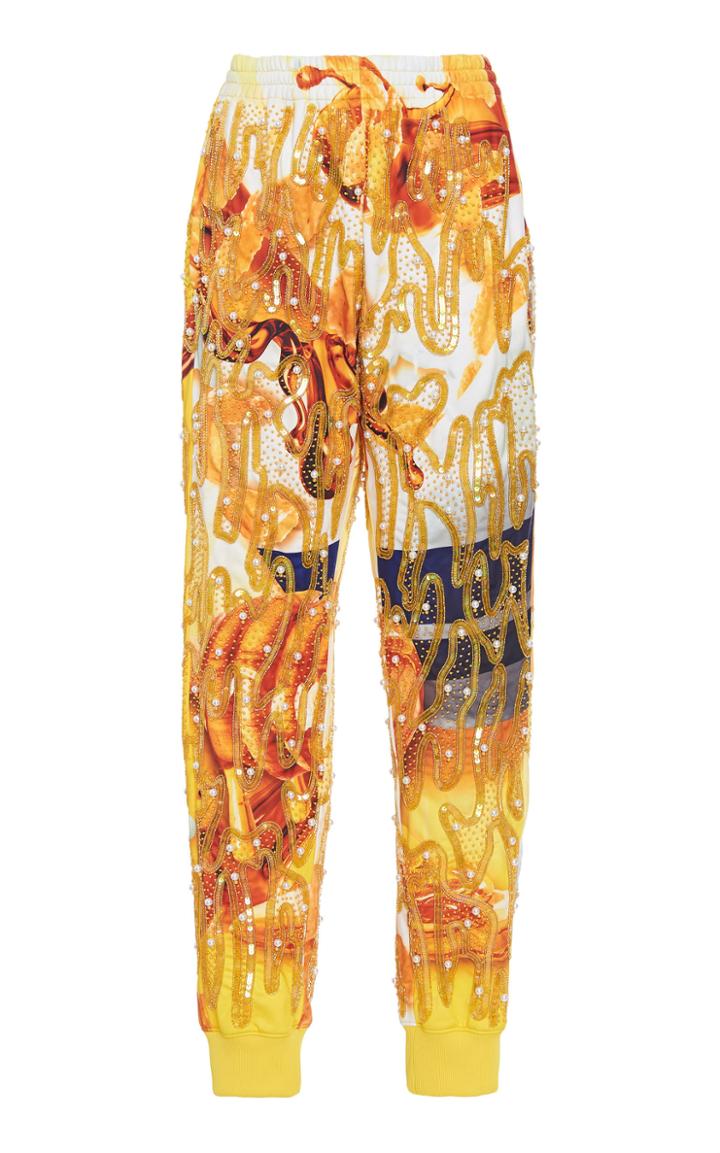 Moschino Embroidered Print Sweatpants