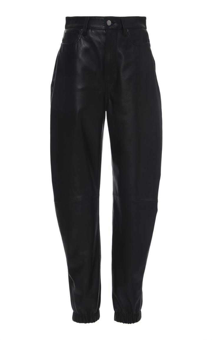 Attico Faux Leather Tapered Pant