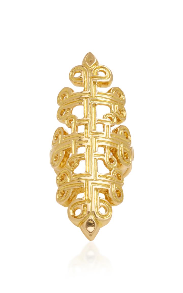 Ilias Lalaounis 18k Gold Byzantine Ring