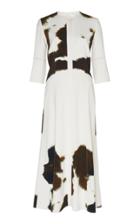 Victoria Beckham Printed Crepe Midi Dress