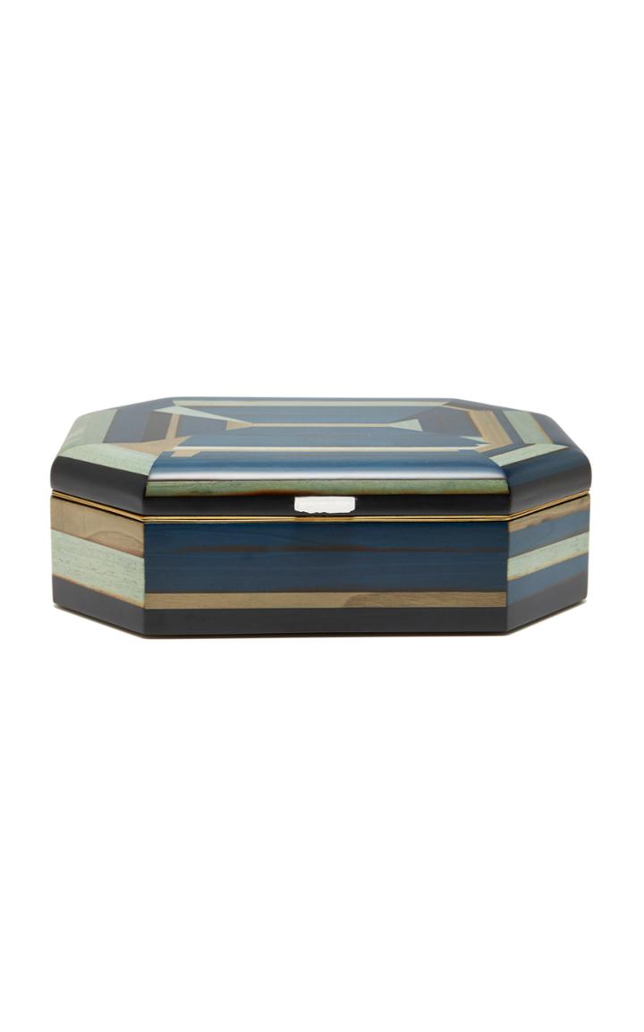 Silvia Furmanovich Geometric Marquetry Jewelry Box