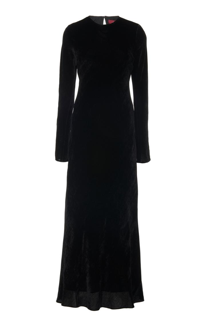 Sies Marjan Josephine Velvet Silk-blend Gown