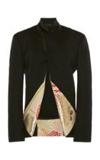 Moda Operandi Haider Ackermann Foldover Print-paneled Wool Blazer Size: 34