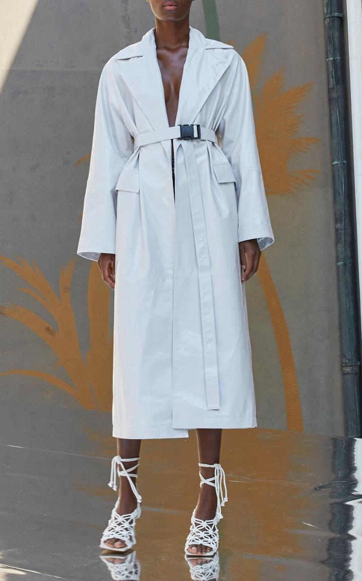 Moda Operandi Remain Lulu Belted Leather Coat