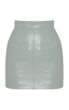 Moda Operandi Aleksandre Akhalkatsishvili Vegan Leather Mini Skirt