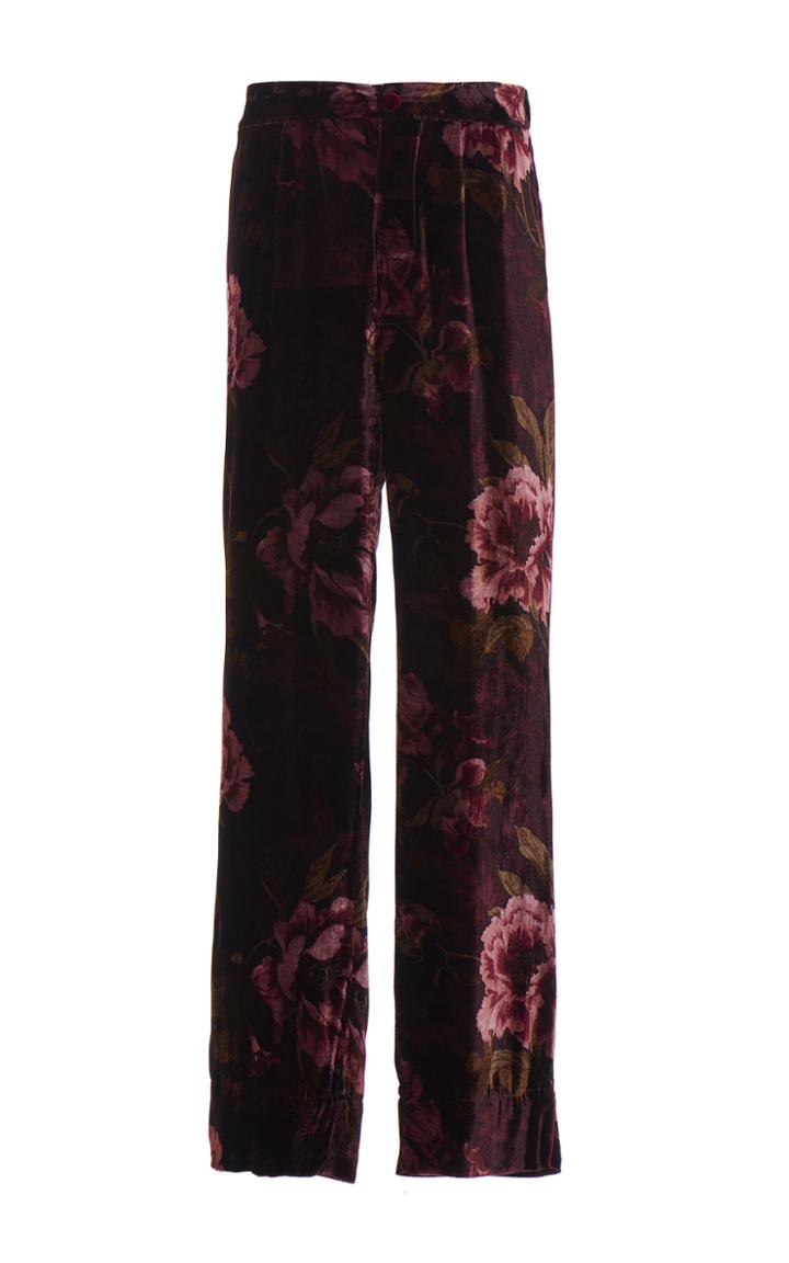 For Restless Sleepers Peonie Velvet Crono Pant