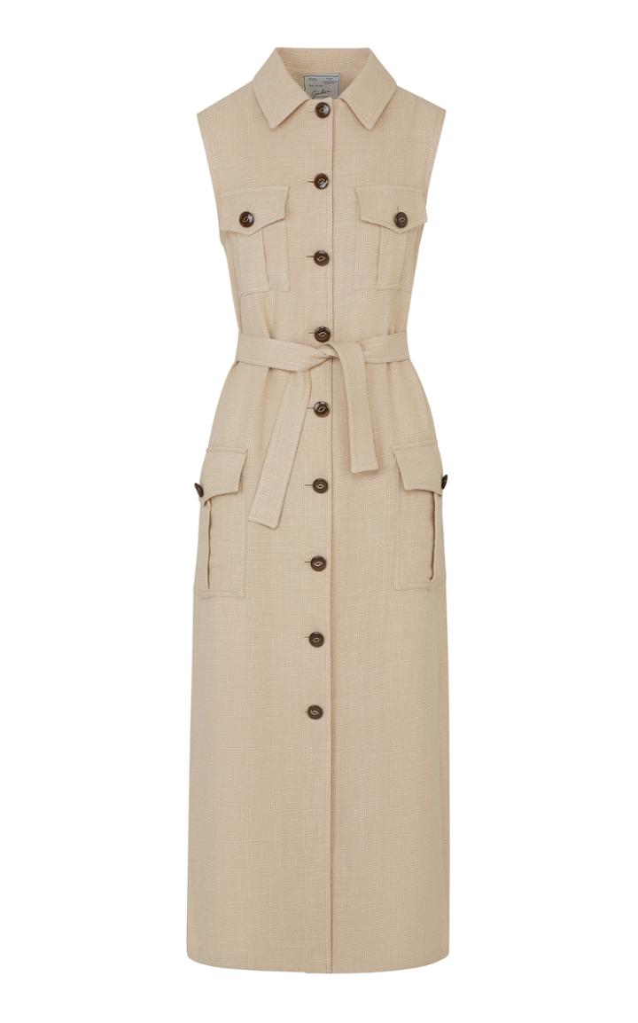 Moda Operandi Giuliva Heritage The Mary Angel Wool-silk Blend Dress