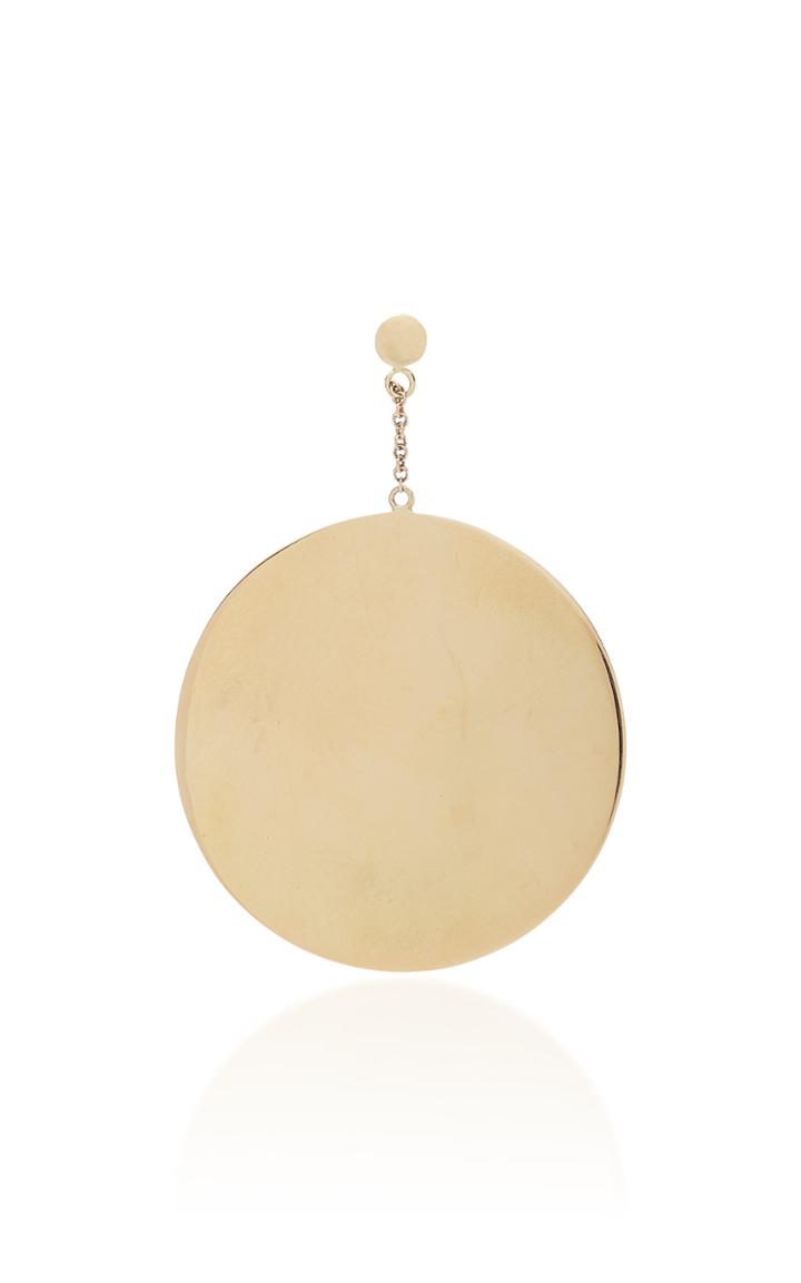 The Last Line 14k Yellow Gold Disk Drop Earrings