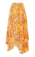 Moda Operandi Acler Hooper Golden Pleated Print Skirt Size: 2