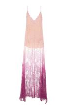 Jonathan Simkhai Ombre Lace Slit Maxi Dress