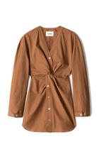 Moda Operandi Nanushka Idris Twisted Cotton-blend Top