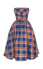 Pushbutton Check Tube Dress