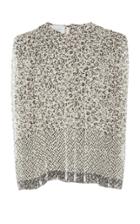 Giambattista Valli Printed Pleated Silk Top