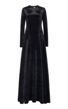 Balenciaga Bonded Velvet Maxi Dress