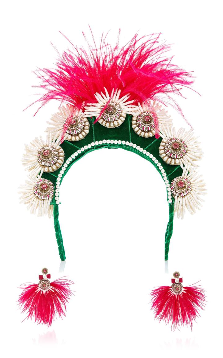 Magnetic Midnight X Ranjana Khan M'o Exclusive: Quetzal Headband & Earrings Set