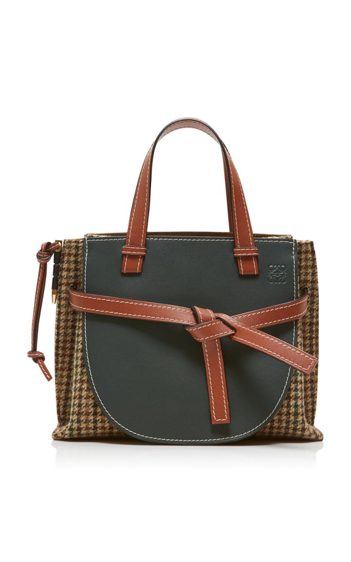 Loewe Gate Tweed Top Handle Bag