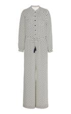 Tory Burch Striped Silk Jumpsuit