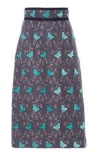 Luisa Beccaria Printed Pencil Skirt