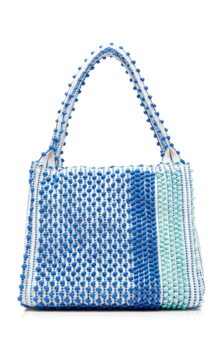 Antonello Montesantu Large Textured Woven Tote