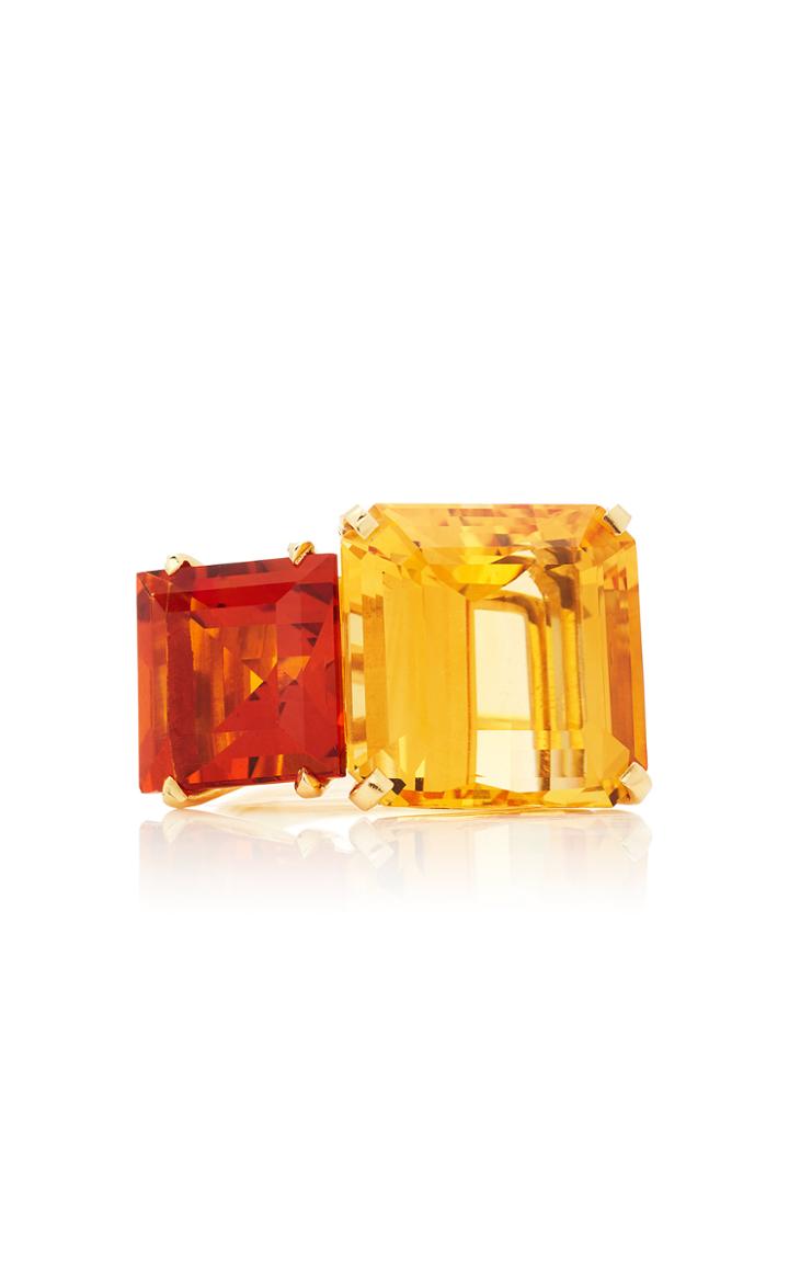 Moda Operandi Jane Taylor One Of A Kind Cirque Adagio Ring With Citrine Size: 7
