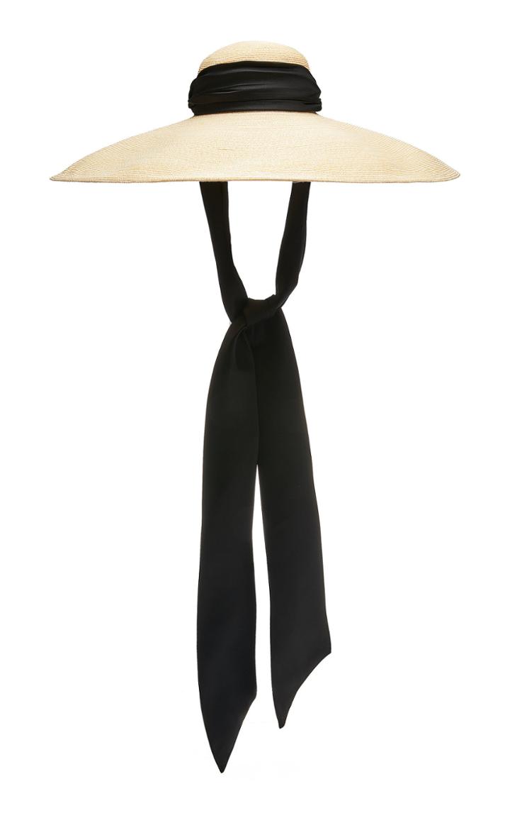 Eugenia Kim Veruschka Cotton-trimmed Straw Hat