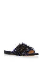 Monique Lhuillier Talia Embroidered Slide