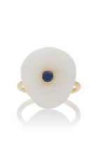 Cvc Stones M'o Exclusive: 18k Gold Beach Stone And Sapphire Sea Ring