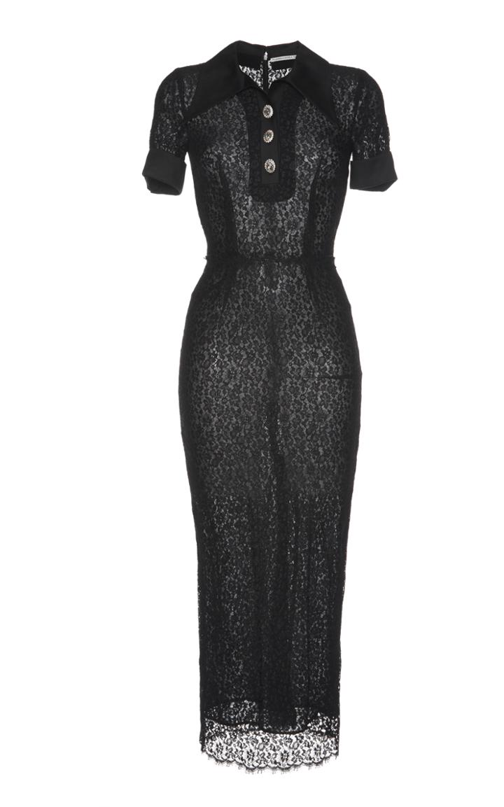 Alessandra Rich Sabl Polo Dress