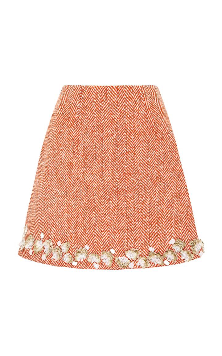 Razan Alazzouni Embellished A-line Skirt