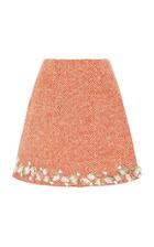 Razan Alazzouni Embellished A-line Skirt