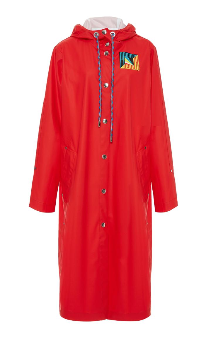 Proenza Schouler Pswl Hooded Rubber Raincoat