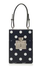 Oscar De La Renta Printed Calf Leather Alibi Box Top Handle