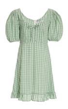 Faithfull The Brand Agathe Gingham Crepe Mini Dress