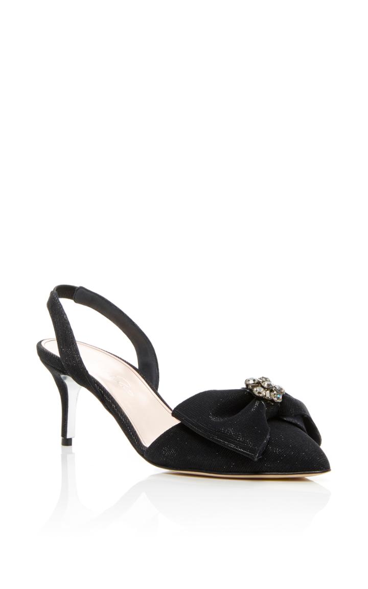 Oscar De La Renta Pamie Slingback Bow Heels