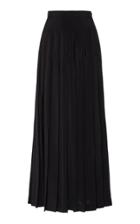 Giambattista Valli Pleated Silk Maxi Skirt