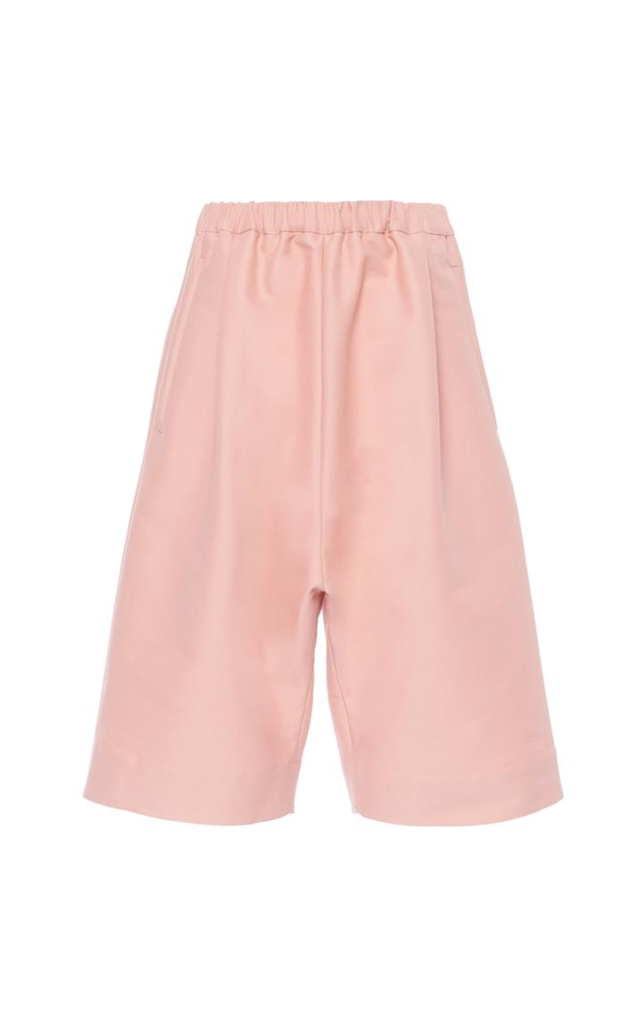Moda Operandi N21 Pleated Cotton-blend Shorts Size: 38