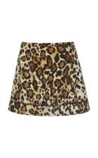 Alexis Rami Leopard Mini Skirt