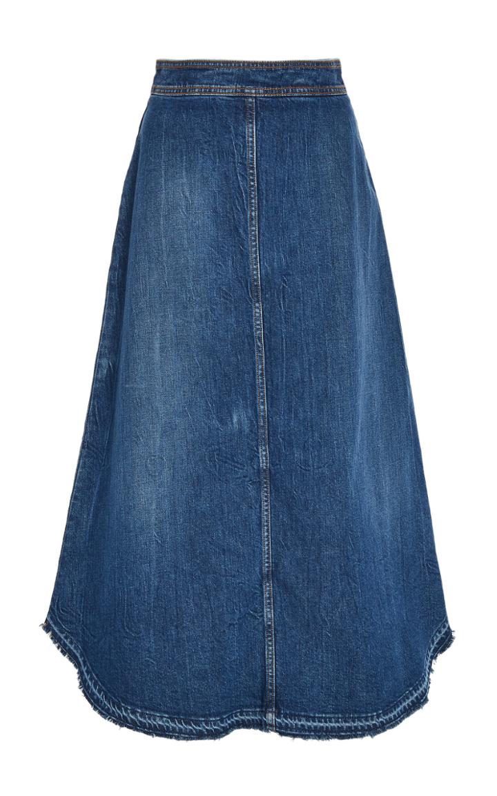Philosophy Di Lorenzo Serafini Denim Long Skirt