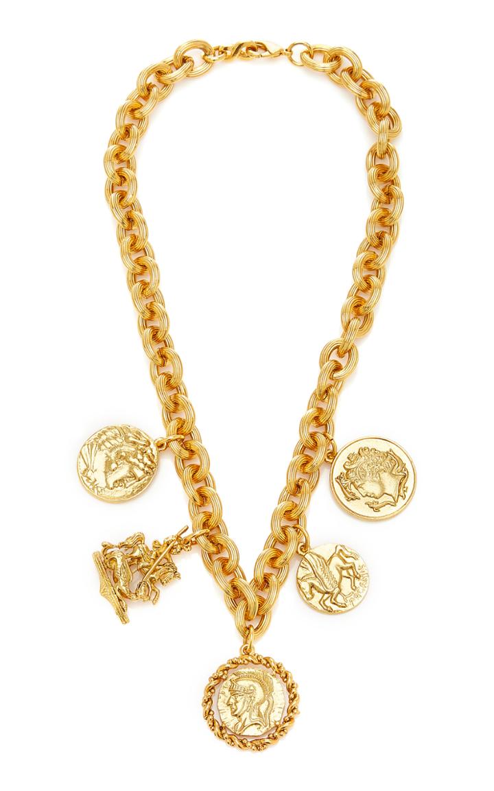 Jennifer Behr Romulus Gold-plated Brass Pendant Necklace